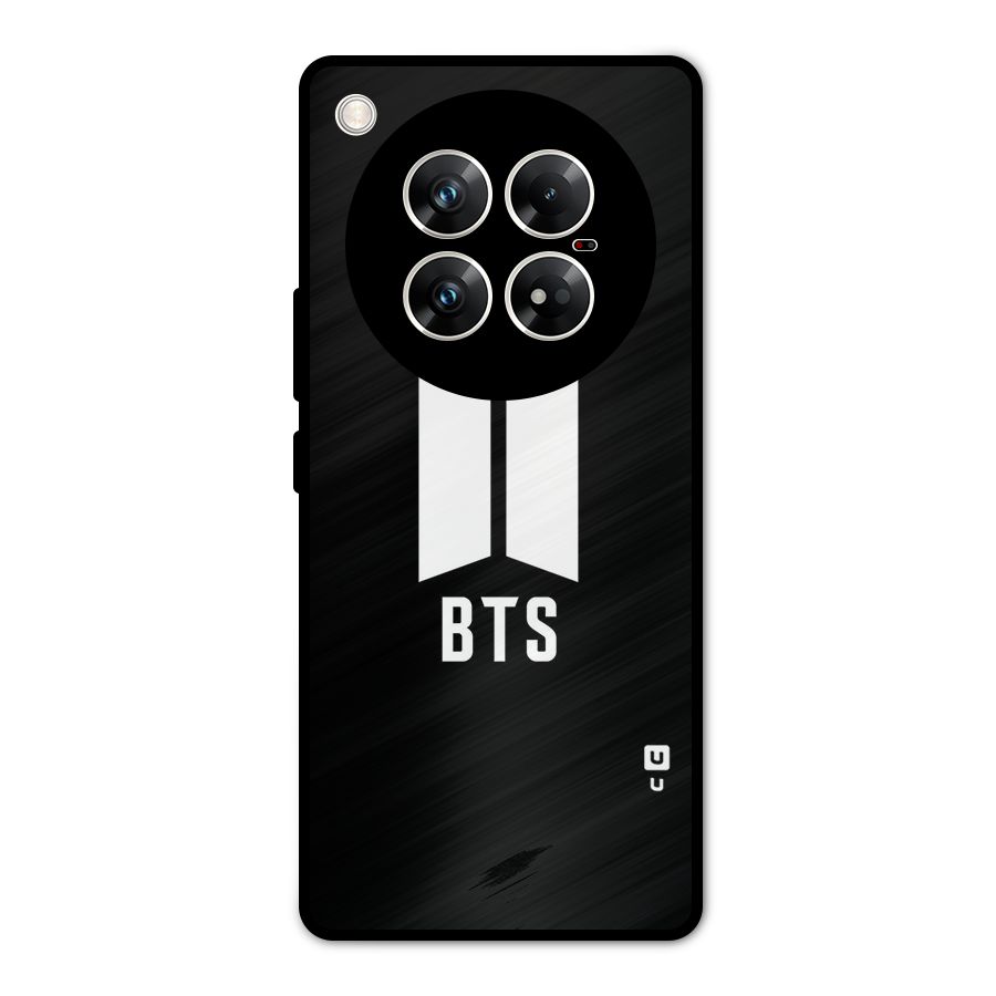 BTS Logo Black Metal Back Case for Infinix Zero 40 5G