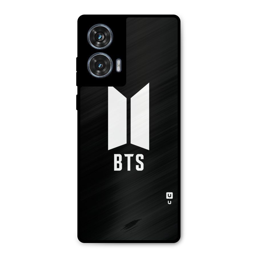 BTS Logo Black Metal Back Case for Motorola G96