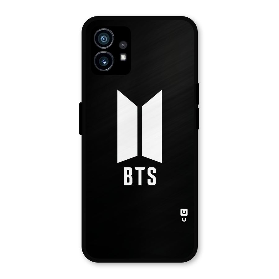 BTS Logo Black Metal Back Case for Nothing Phone 1