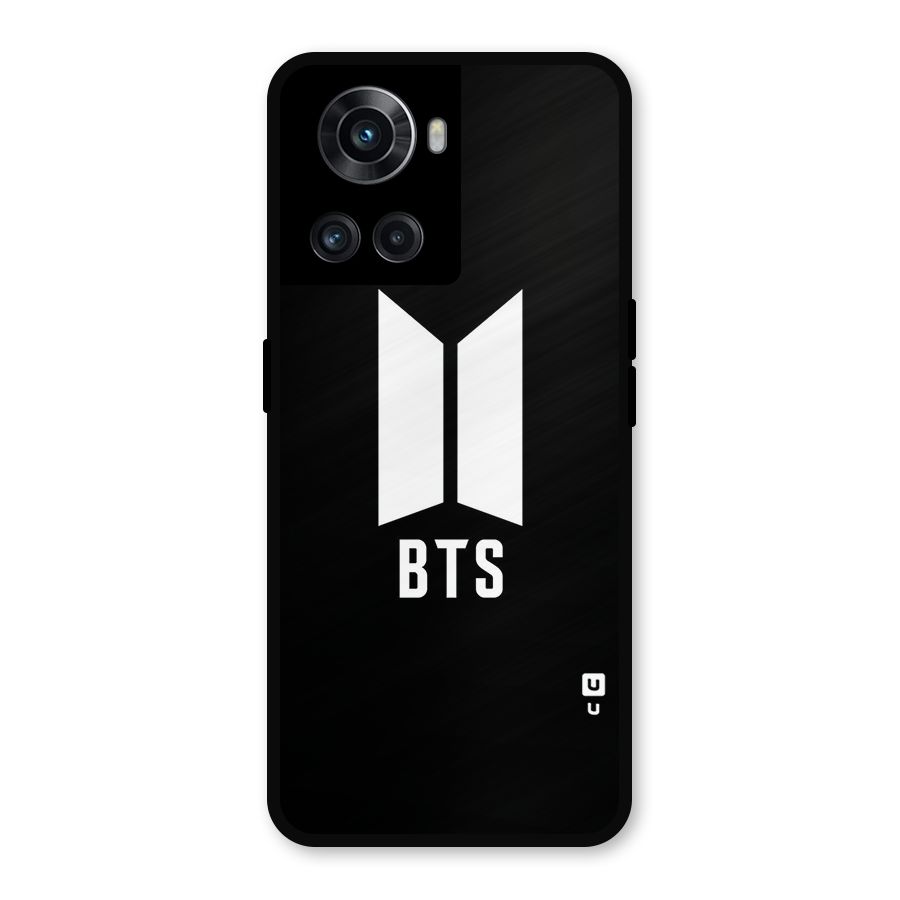 BTS Logo Black Metal Back Case for OnePlus 10R