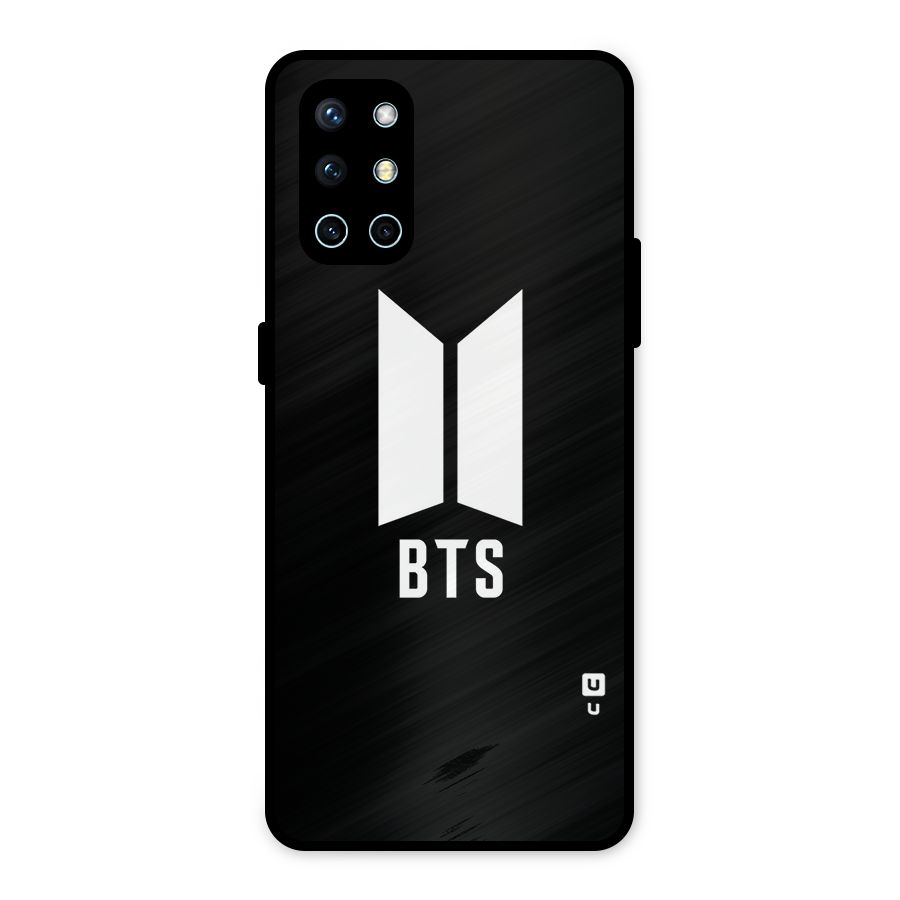 BTS Logo Black Metal Back Case for OnePlus 9R