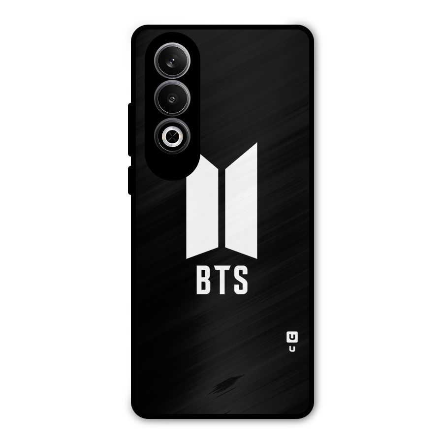 BTS Logo Black Metal Back Case for OnePlus Nord CE4