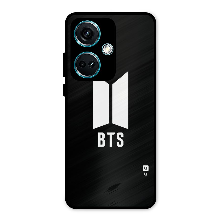 BTS Logo Black Metal Back Case for OnePlus Nord CE 3 5G