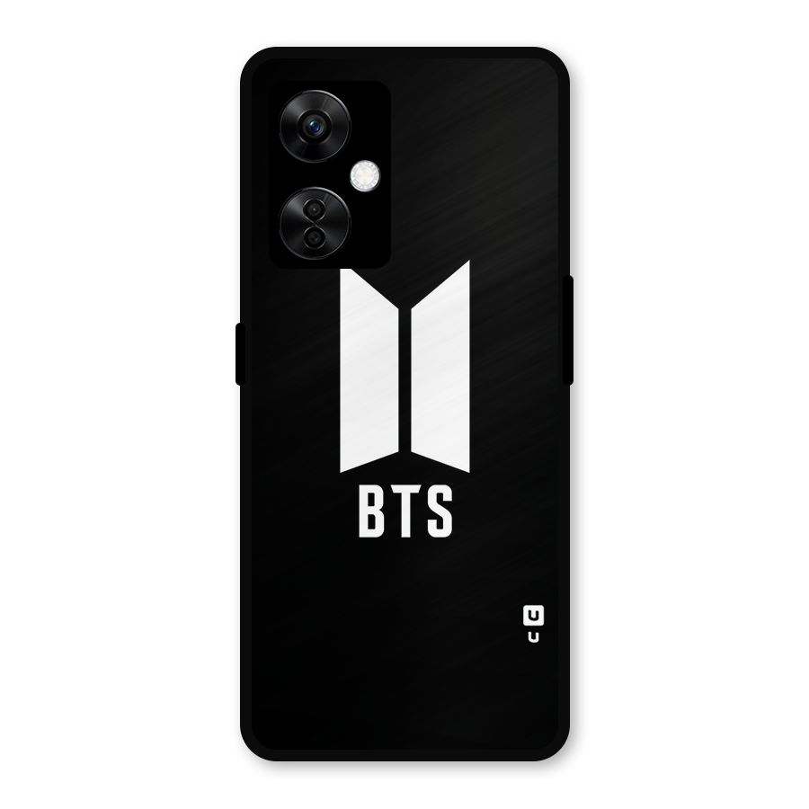 BTS Logo Black Metal Back Case for OnePlus Nord CE 3 Lite