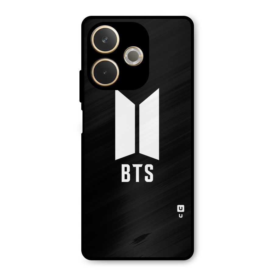 BTS Logo Black Metal Back Case for Oppo A5 Pro