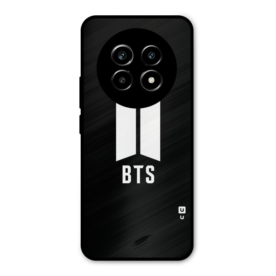 BTS Logo Black Metal Back Case for Realme 13 Pro