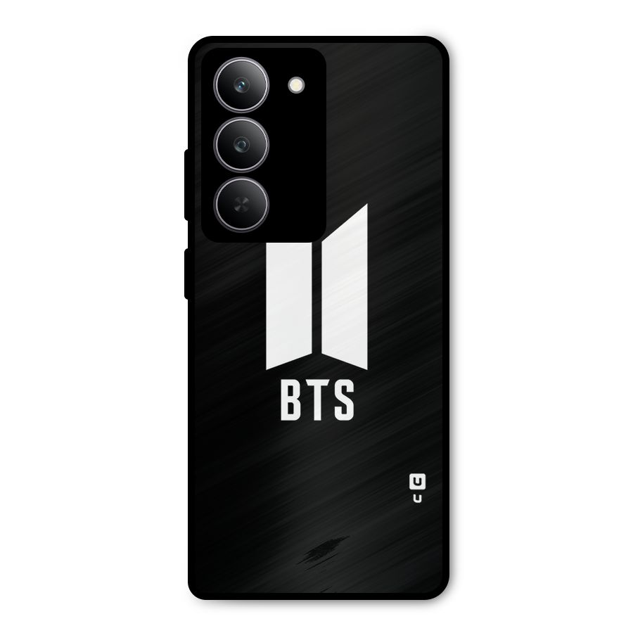 BTS Logo Black Metal Back Case for Realme 14x