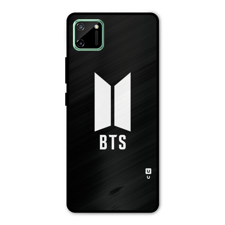 BTS Logo Black Metal Back Case for Realme C11