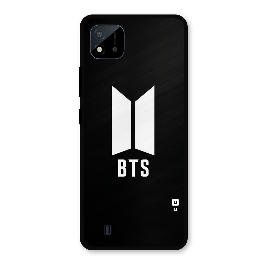 BTS Logo Black Metal Back Case for Realme C11 2021