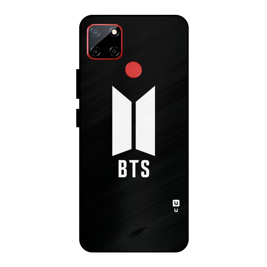 BTS Logo Black Metal Back Case for Realme C12