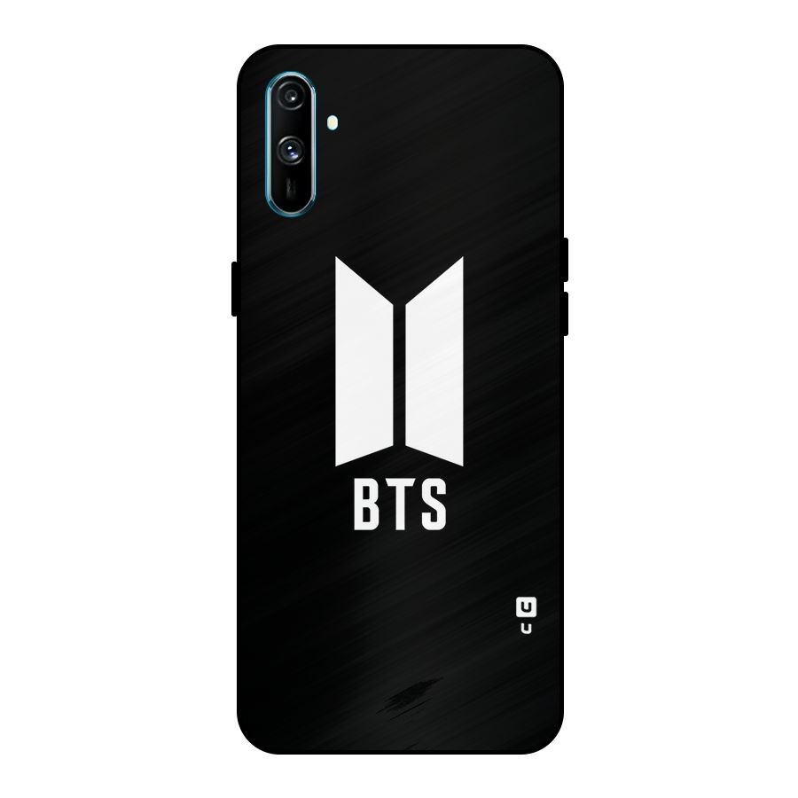 BTS Logo Black Metal Back Case for Realme C3