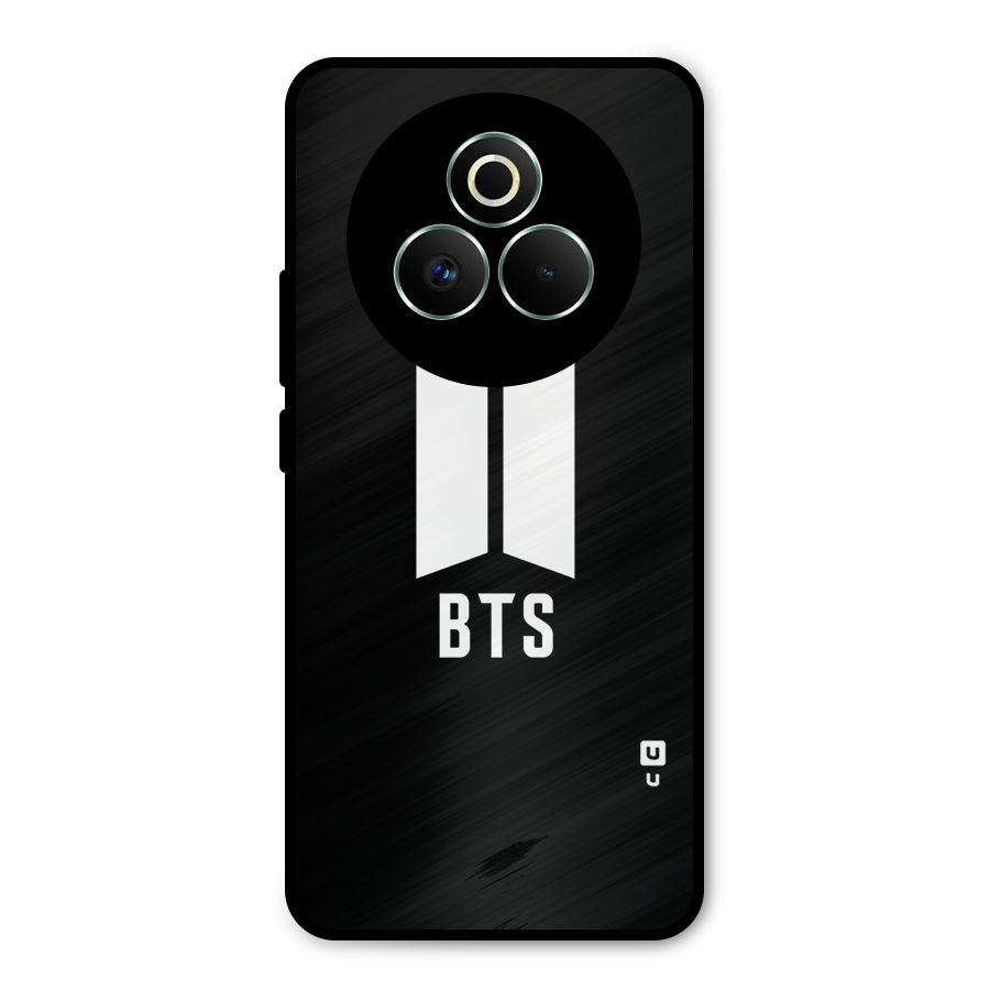 BTS Logo Black Metal Back Case for Realme P3 Pro