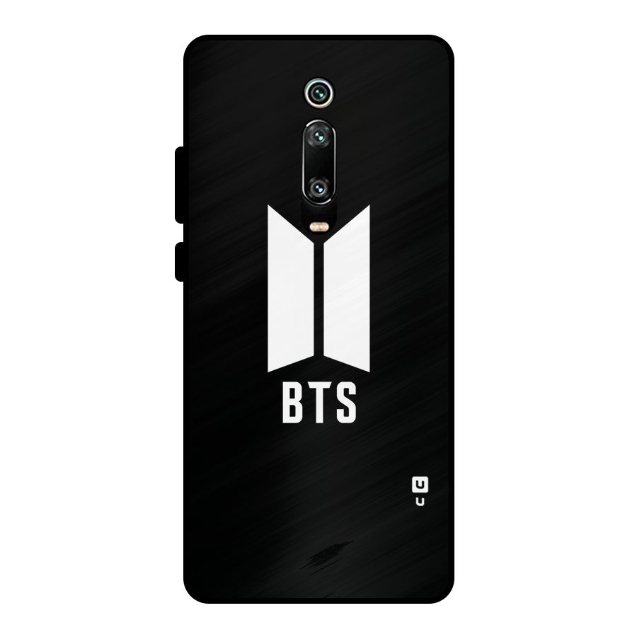 BTS Logo Black Metal Back Case for Redmi K20