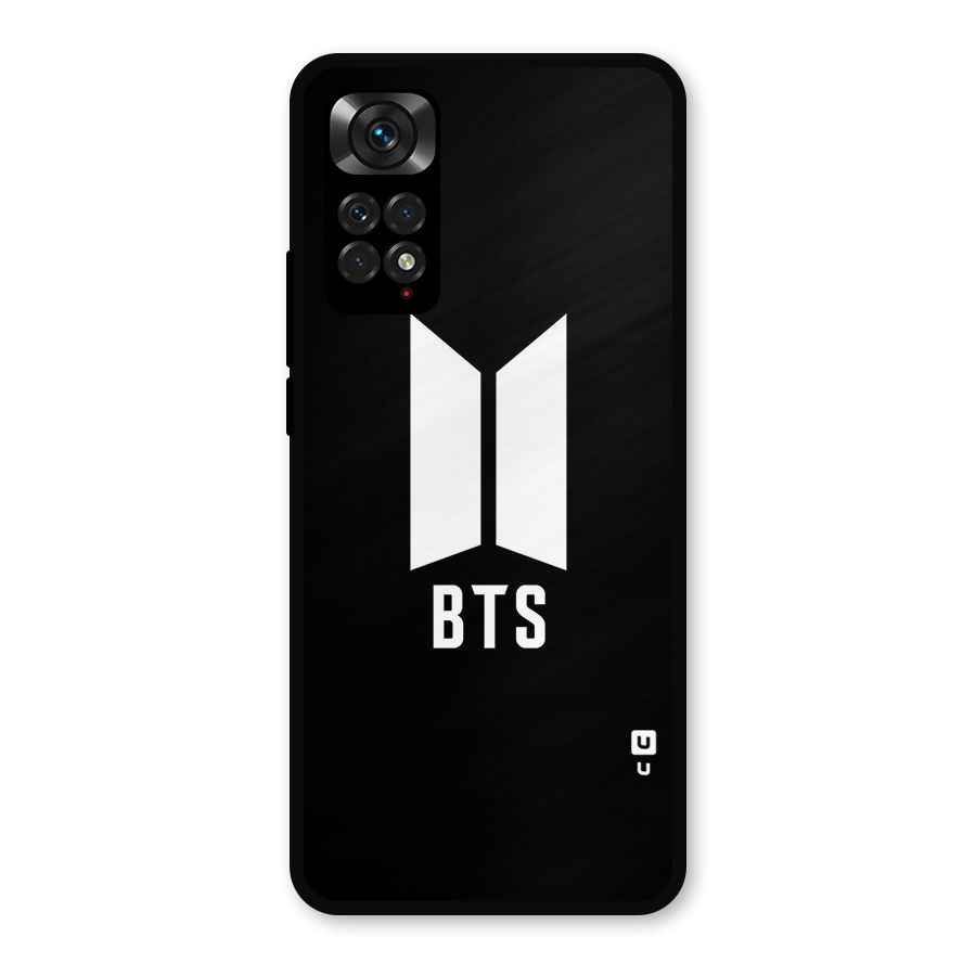 BTS Logo Black Metal Back Case for Redmi Note 11