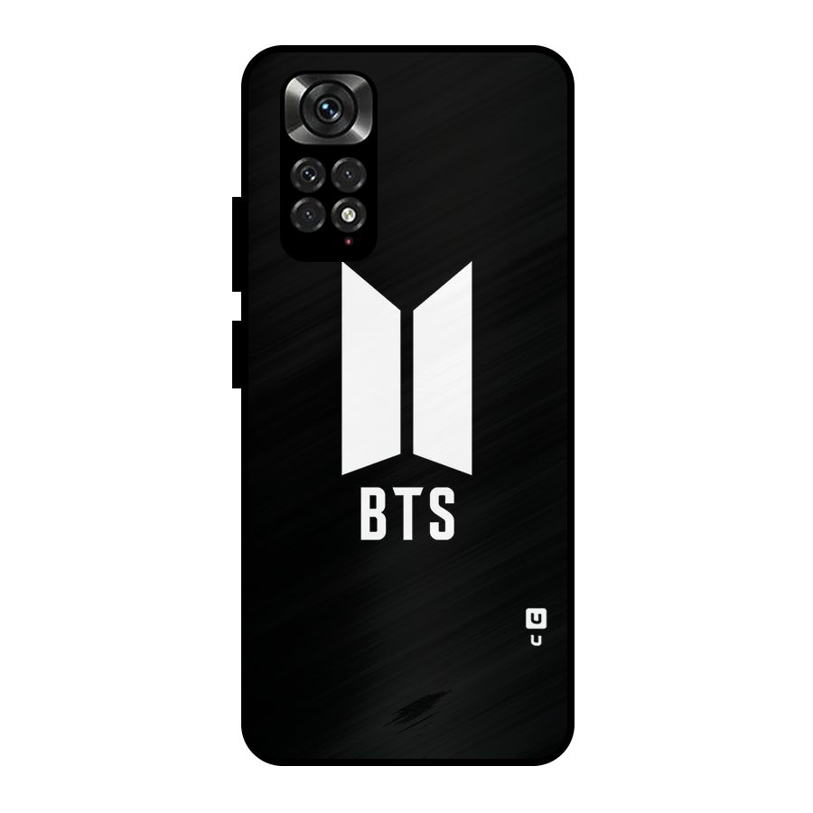 BTS Logo Black Metal Back Case for Redmi Note 11 Pro Plus 5G