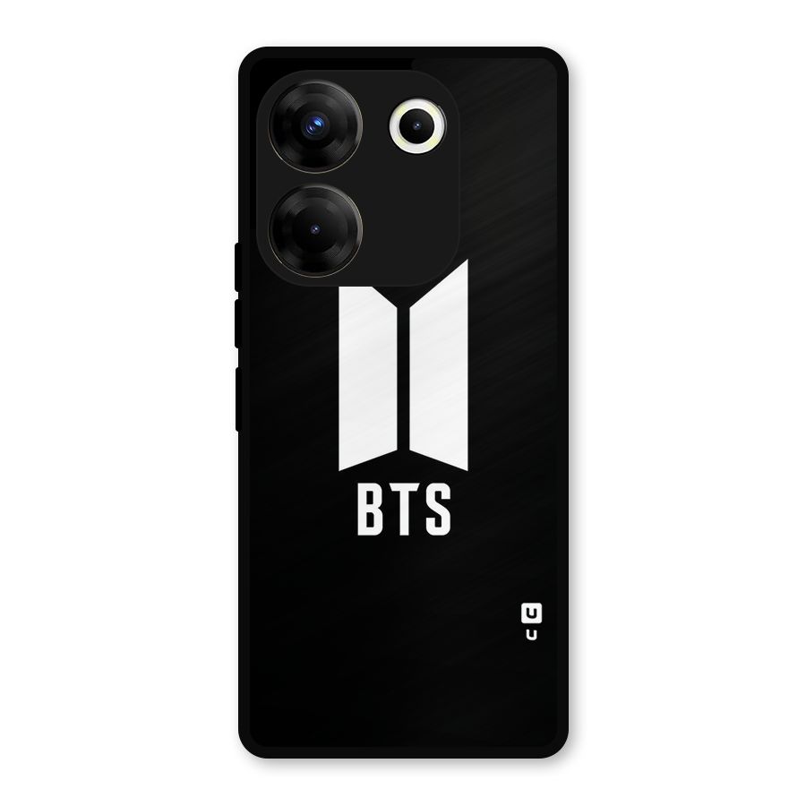 BTS Logo Black Metal Back Case for Tecno Camon 20