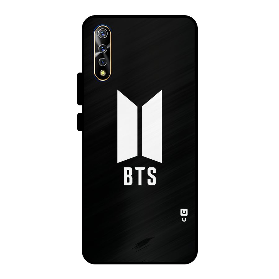 BTS Logo Black Metal Back Case for Vivo S1