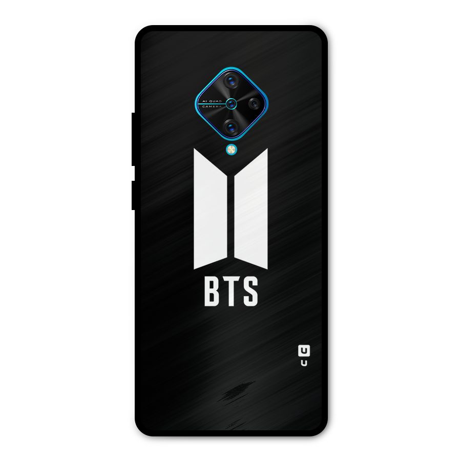 BTS Logo Black Metal Back Case for Vivo S1 Pro