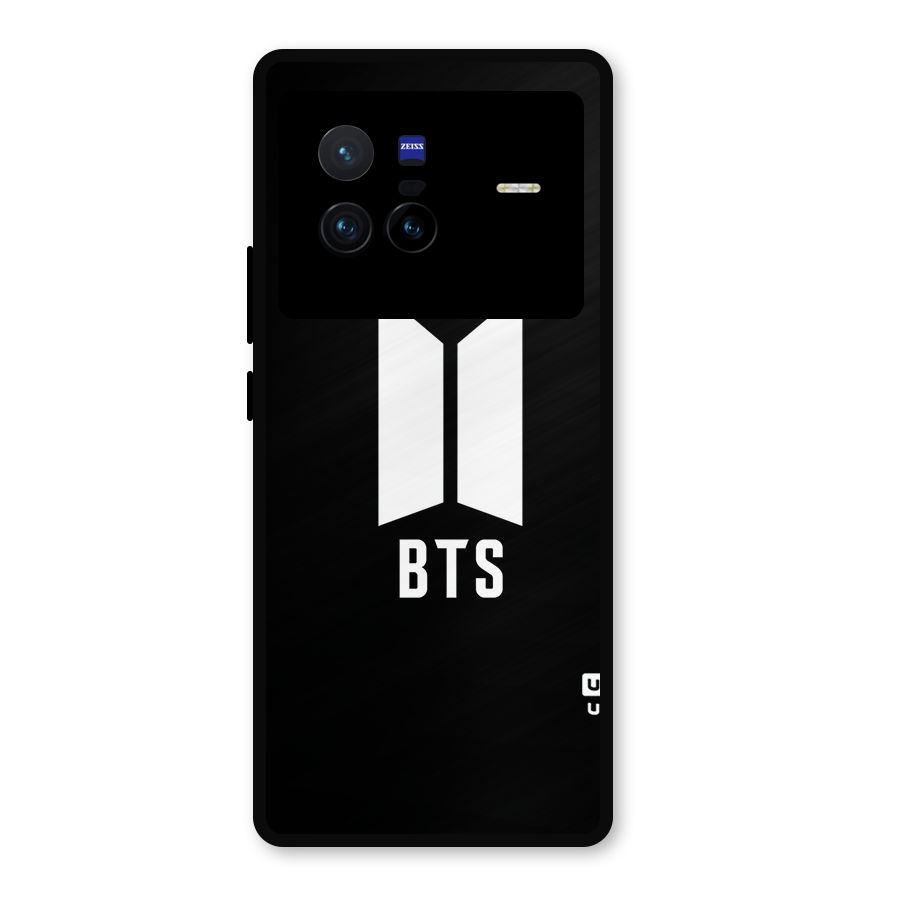 BTS Logo Black Metal Back Case for Vivo X80