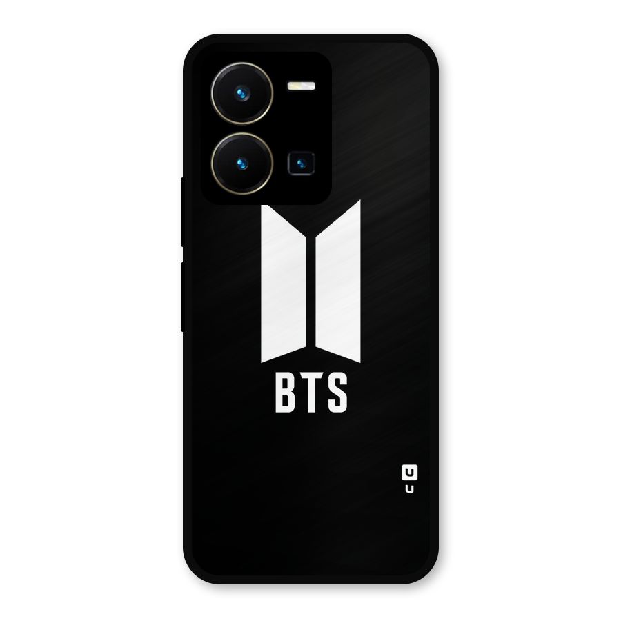 BTS Logo Black Metal Back Case for Vivo Y35