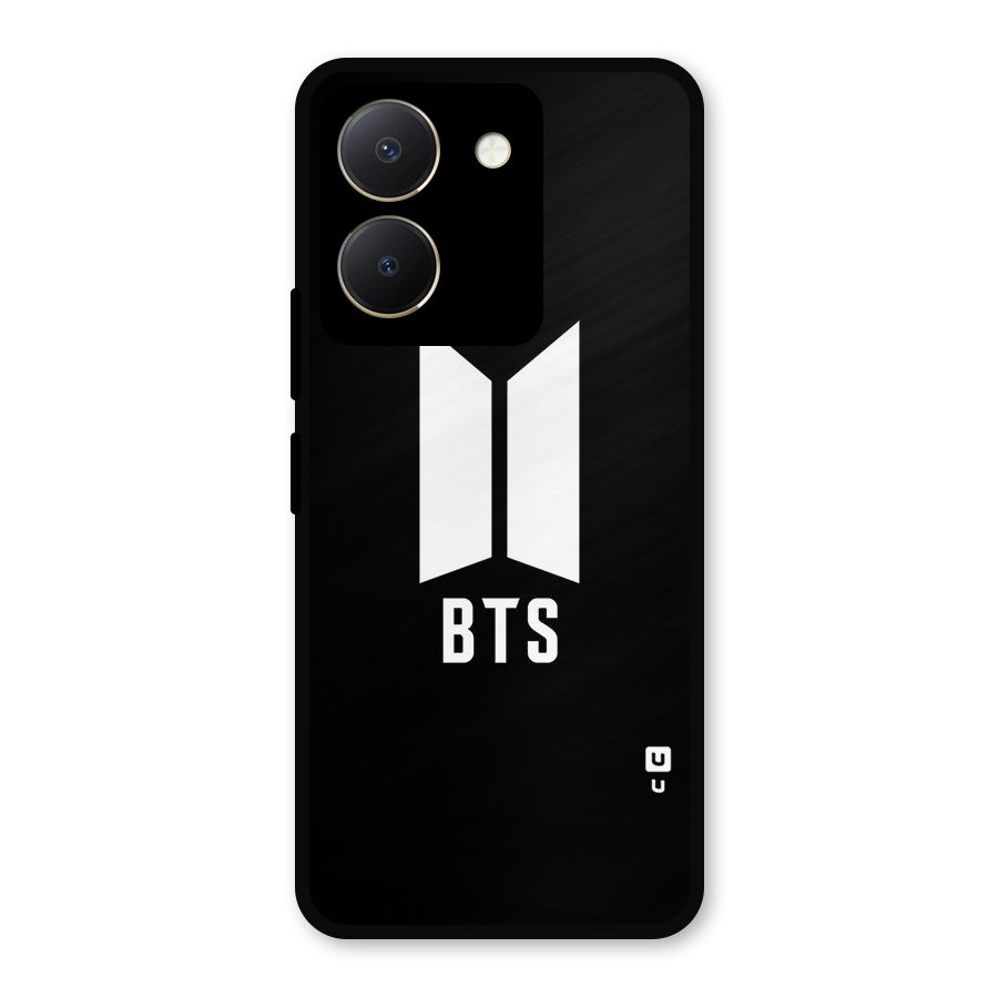 BTS Logo Black Metal Back Case for Vivo Y36