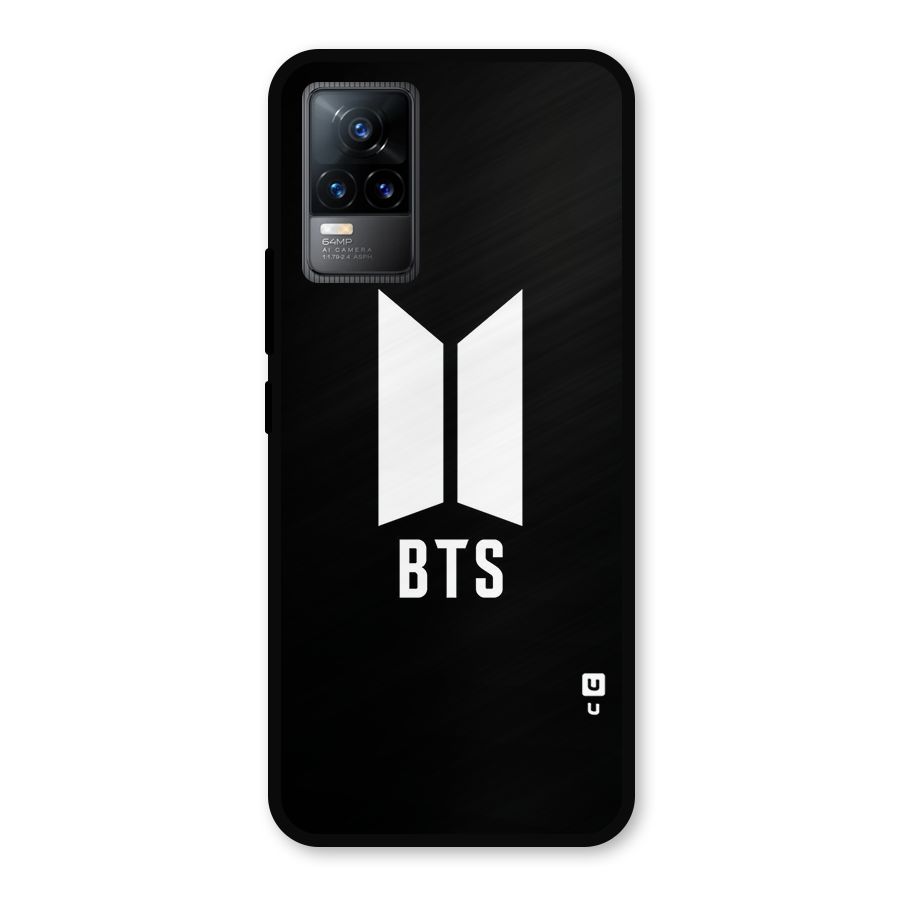BTS Logo Black Metal Back Case for Vivo Y73