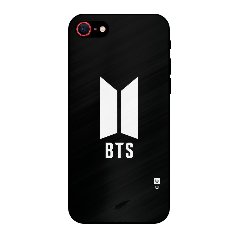 BTS Logo Black Metal Back Case for iPhone 7