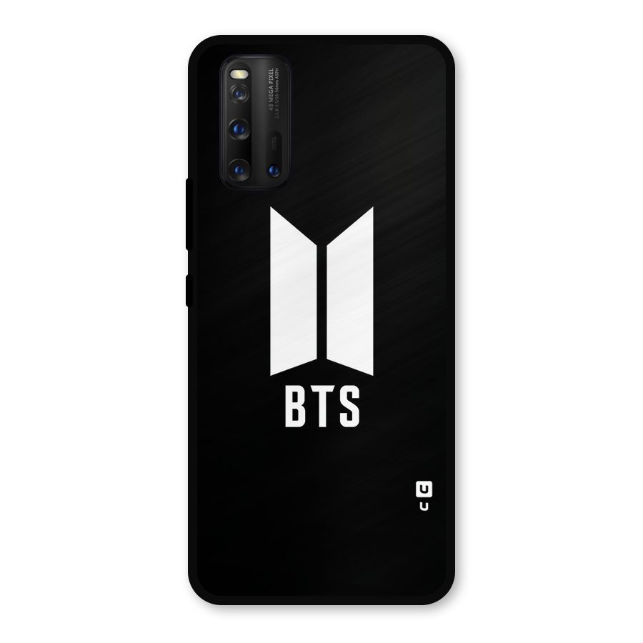 BTS Logo Black Metal Back Case for iQOO 3