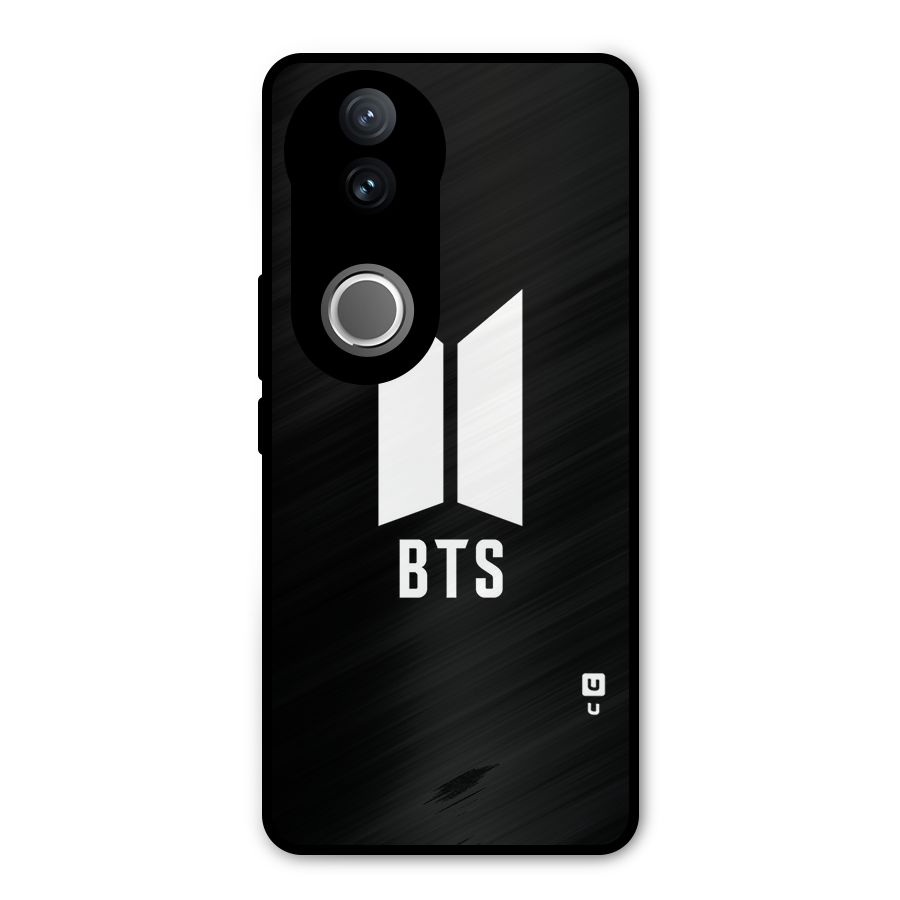 BTS Logo Black Metal Back Case for iQOO Z10R