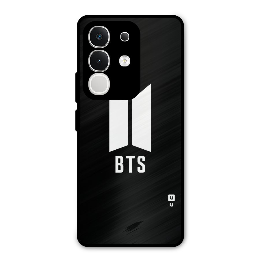 BTS Logo Black Metal Back Case for iQOO Z10x