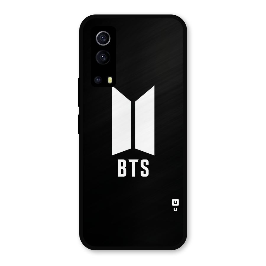 BTS Logo Black Metal Back Case for iQOO Z3