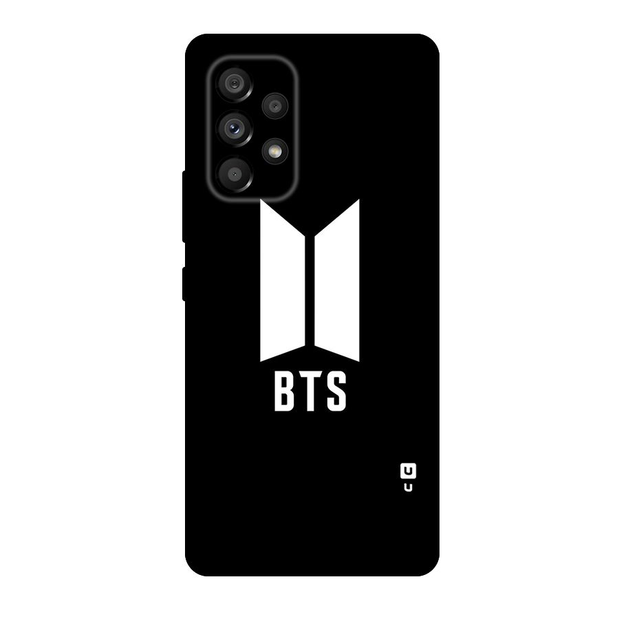 BTS Logo Black Original Polycarbonate Back Case for Galaxy A53 5G