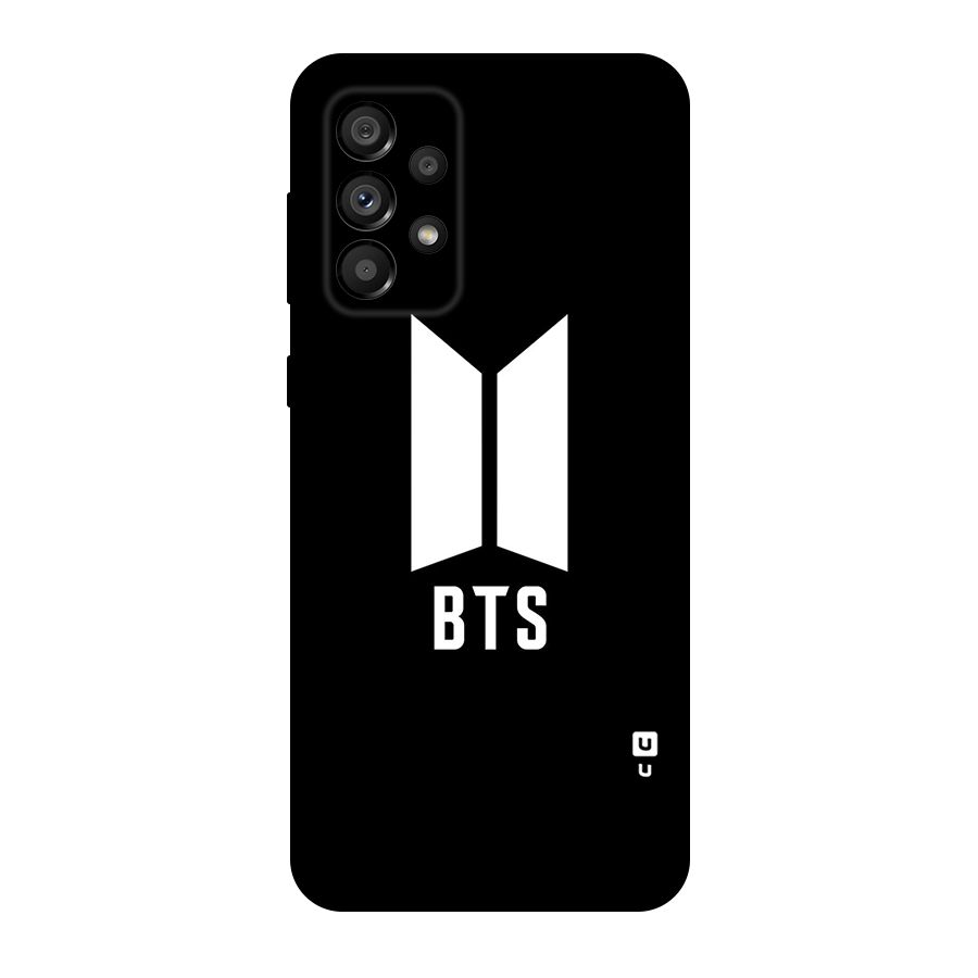 BTS Logo Black Original Polycarbonate Back Case for Galaxy A73 5G