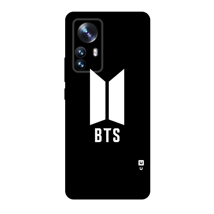 BTS Logo Black Original Polycarbonate Back Case for Xiaomi 12 Pro