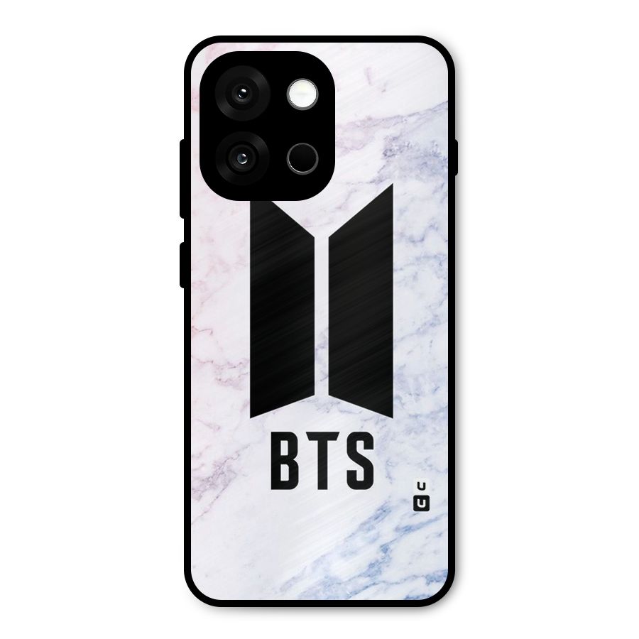 BTS Logo Marble Print Metal Back Case for OnePlus 13s