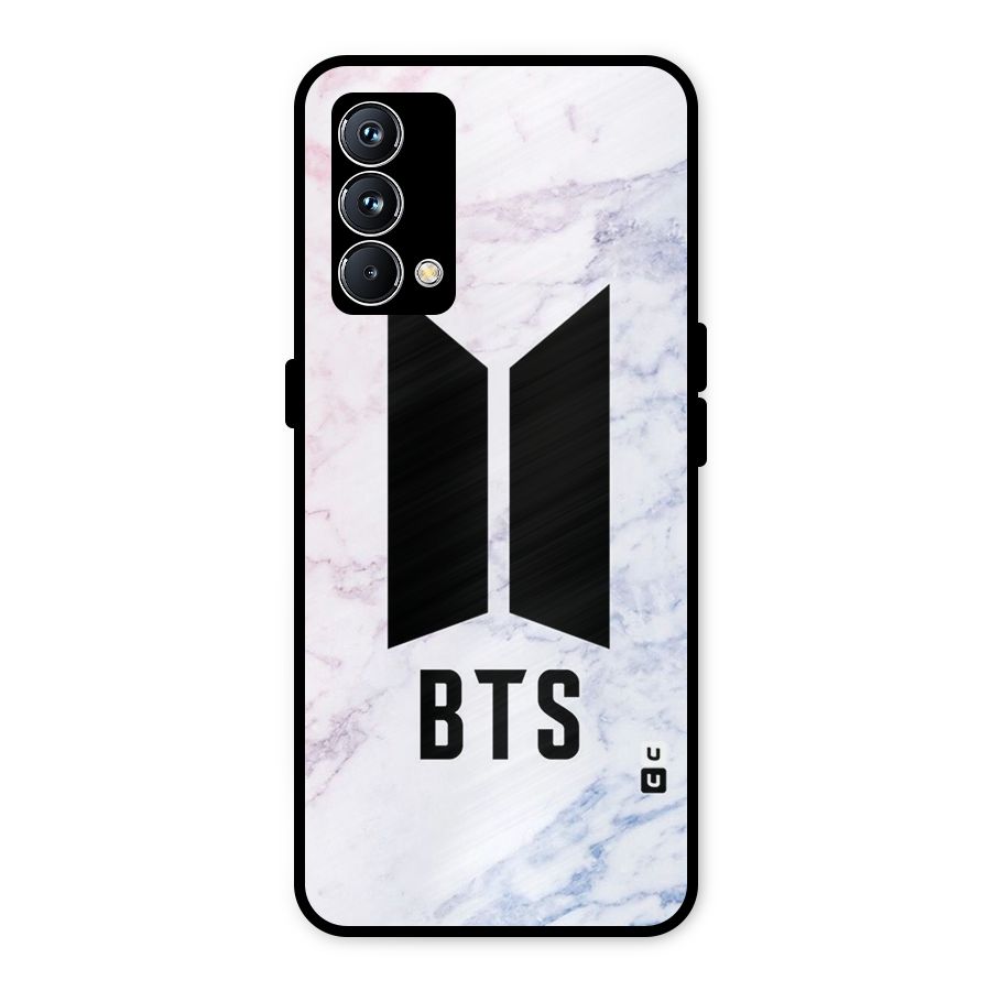 BTS Logo Marble Print Metal Back Case for Realme GT Master Edition
