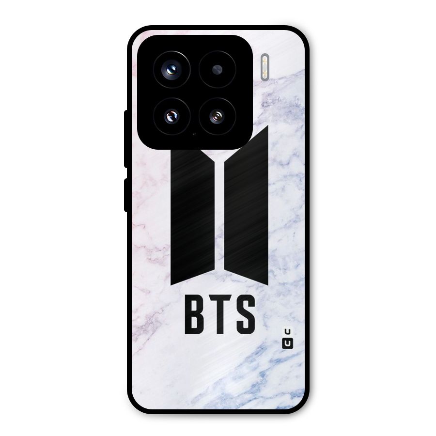 BTS Logo Marble Print Metal Back Case for Xiaomi 15