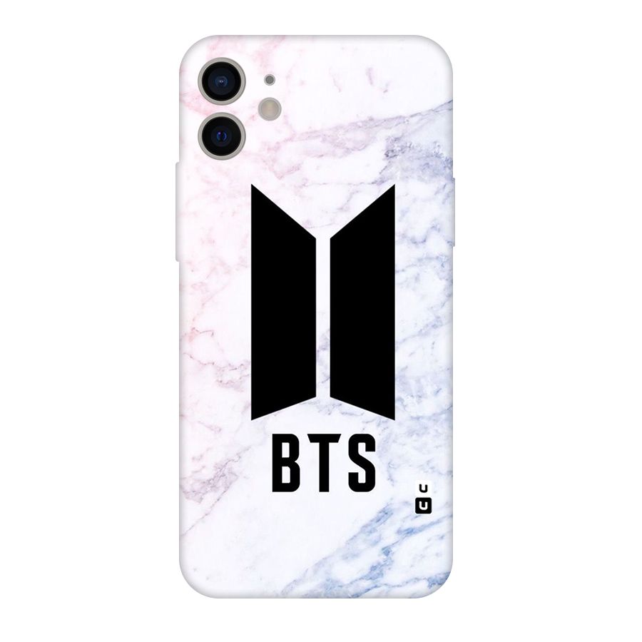 BTS Logo Marble Print Original Polycarbonate Back Case for iPhone 11