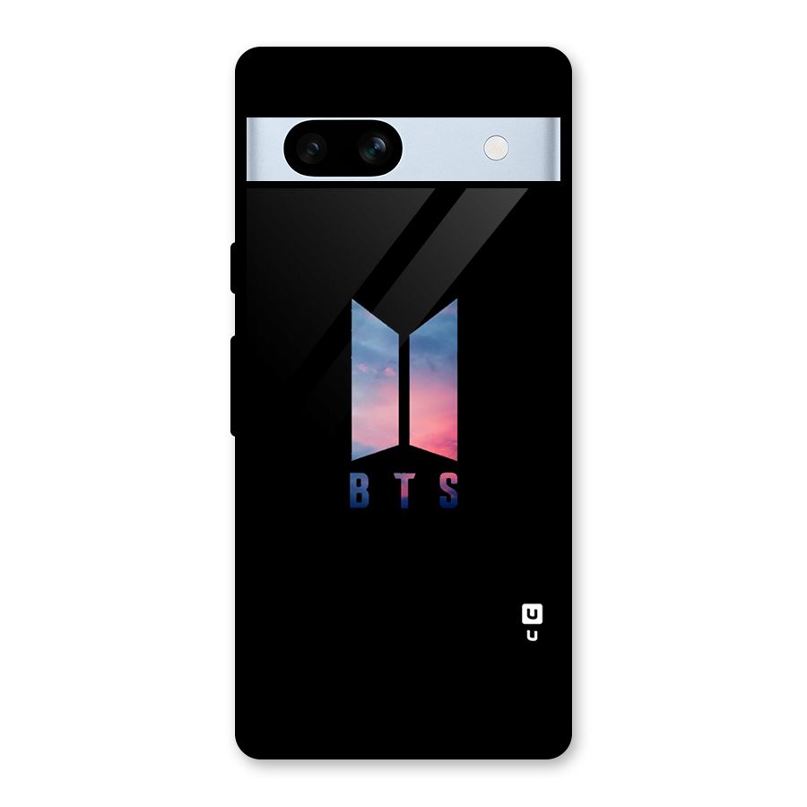 BTS Logo Sky Glass Back Case for Google Pixel 7a