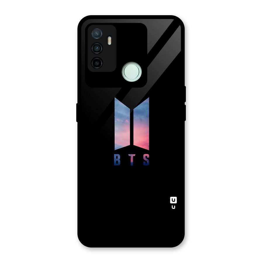 BTS Logo Sky Glass Back Case for Oppo A53