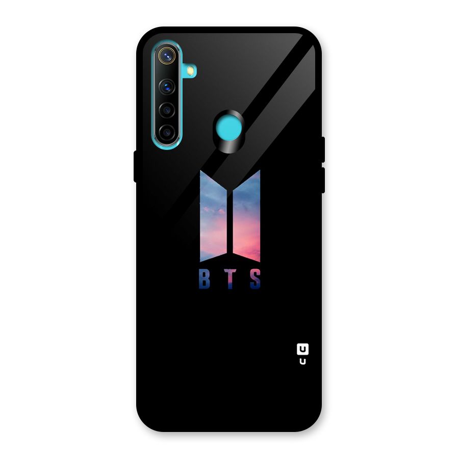 BTS Logo Sky Glass Back Case for Realme 5