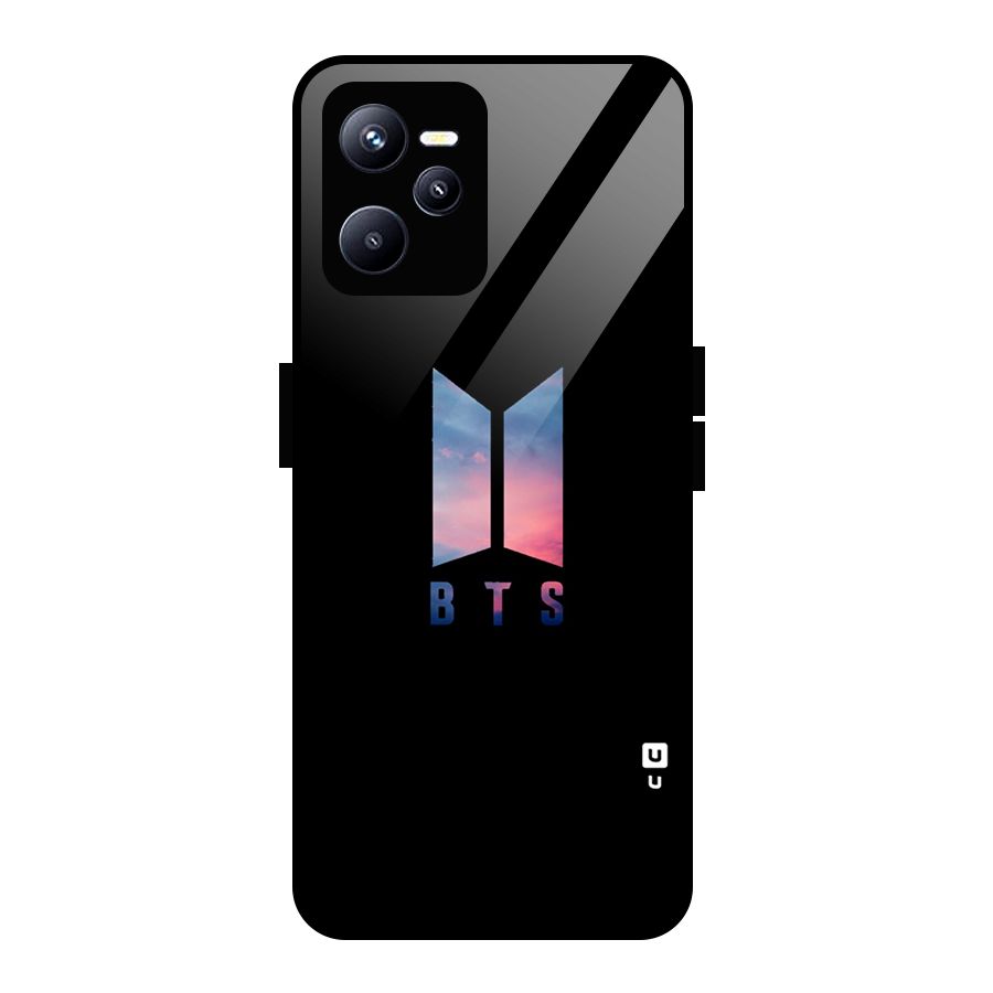 BTS Logo Sky Glass Back Case for Realme C35