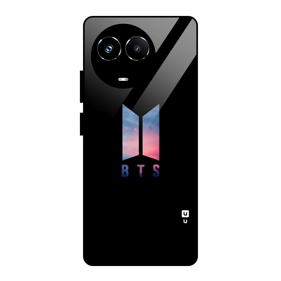 BTS Logo Sky Glass Back Case for Realme Narzo 60X