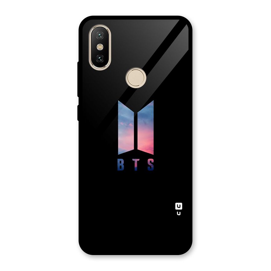 BTS Logo Sky Glass Back Case for Redmi A2