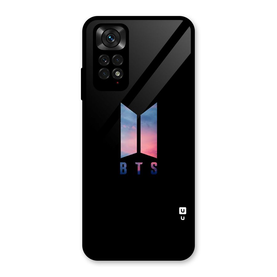 BTS Logo Sky Glass Back Case for Redmi Note 11S