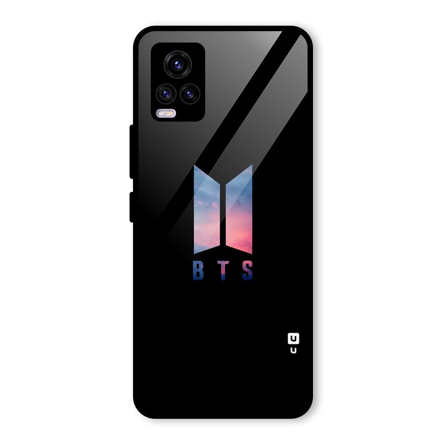 BTS Logo Sky Glass Back Case for Vivo V20 2021