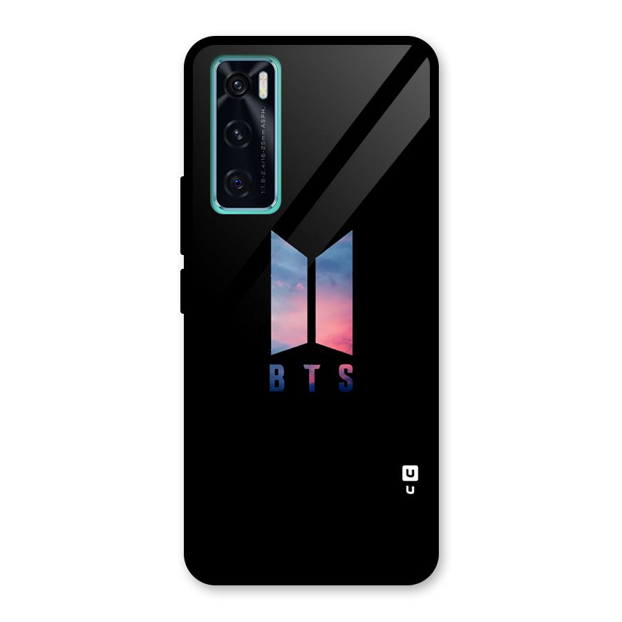 BTS Logo Sky Glass Back Case for Vivo V20 SE