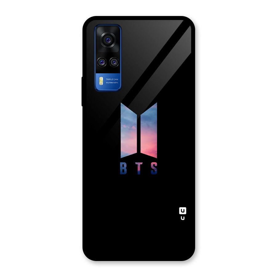 BTS Logo Sky Glass Back Case for Vivo Y31