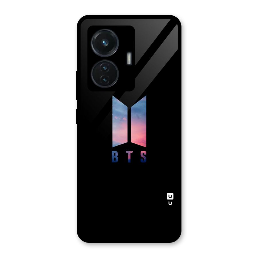 BTS Logo Sky Glass Back Case for iQOO Z6 44W