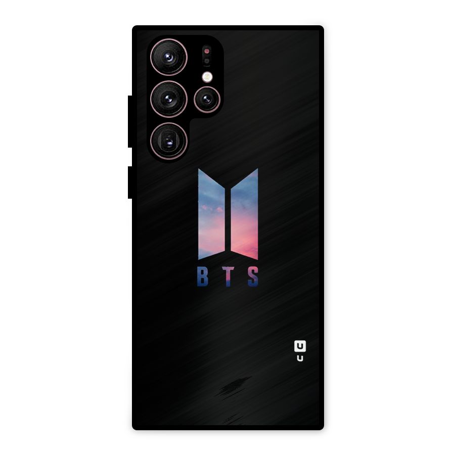 BTS Logo Sky Metal Back Case for Galaxy S22 Ultra 5G